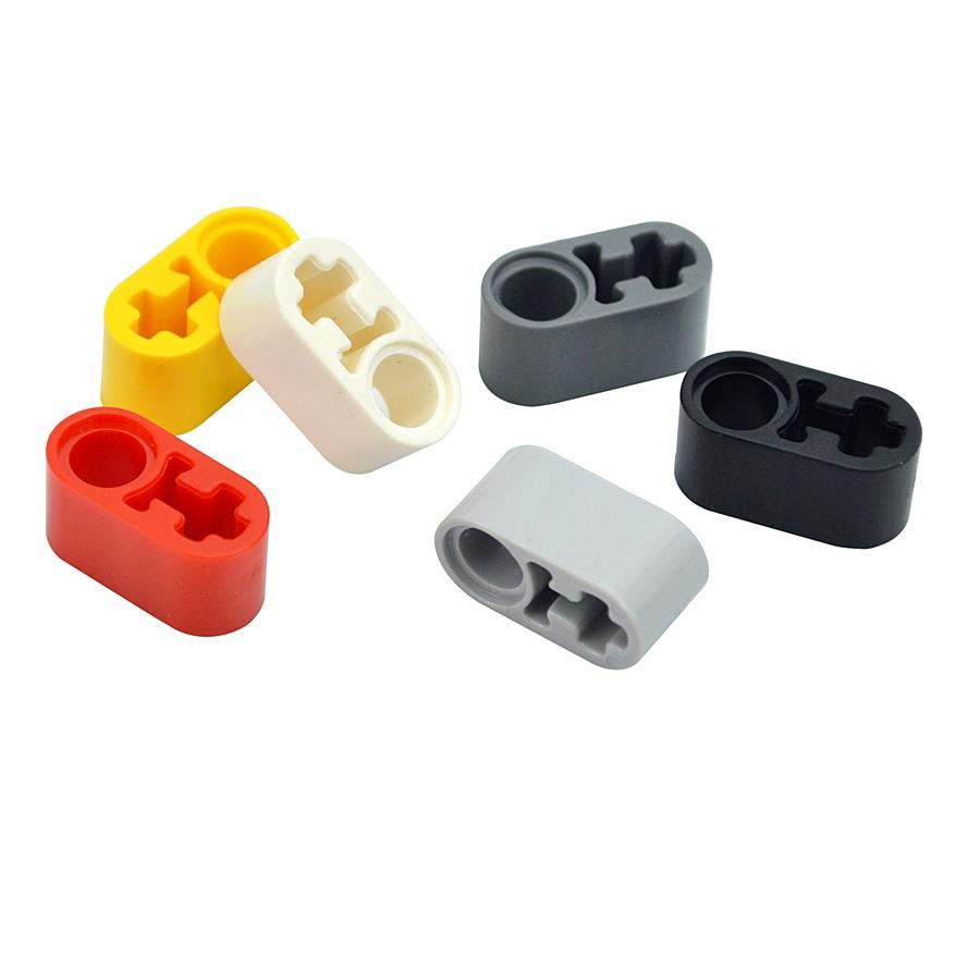 Compatible With 60483 74695 MOC Technical Beam Thick Bricks 1x2 Axle Holes Kid Tech Toys Assembles Building Blocks 30Pcs