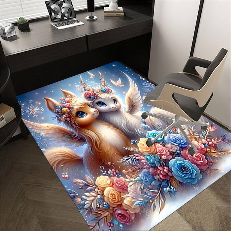 1PC Fantasy Animals Extra Large Non Slip Floor Carpet, Office, Family, Studio   Large Area Rug Indoor Rugs, Bold Statement Piece