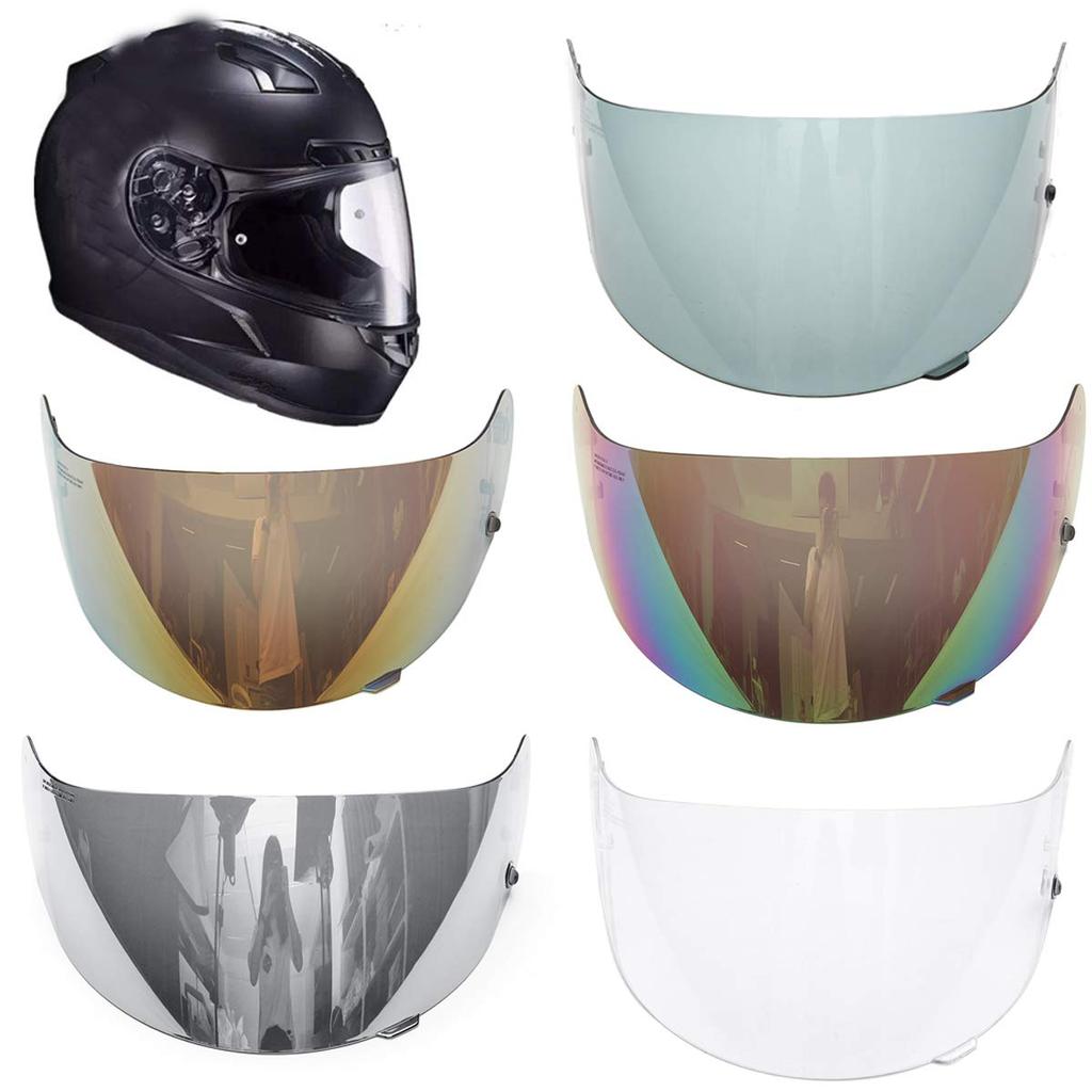 TOOWOO Motorcycle Helmet Lens Shield Visor for HJC CS-R1, CS-R2, and CS-15 - Chrome