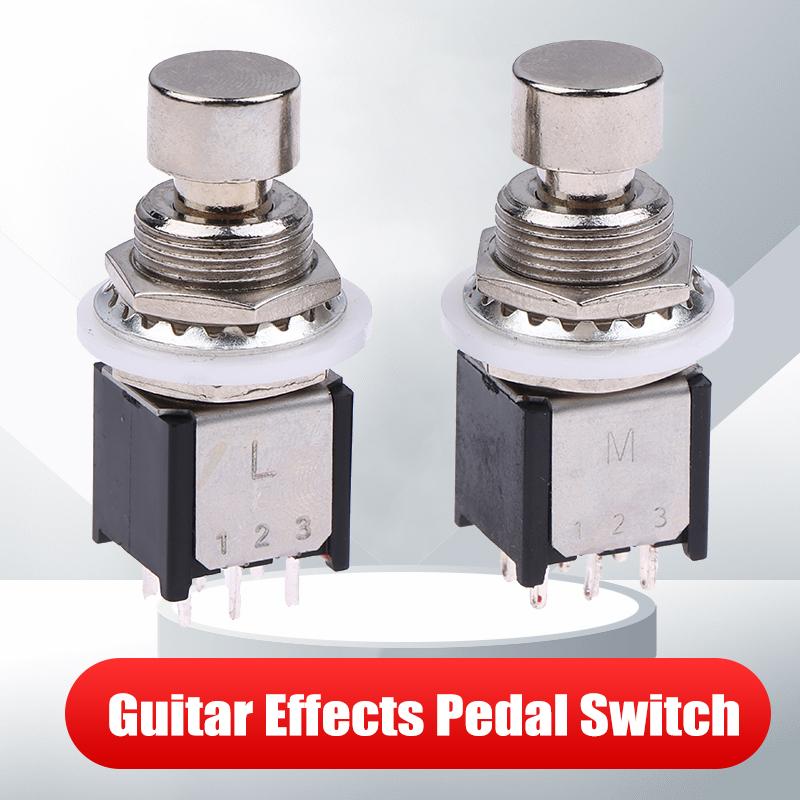 DPDT Latching Momentary ON/ON Nožní spínač Kytarový efektor Stomp Box 6pinový Tlačítko Nouzového zastavení Pro Kytarový efektor