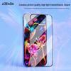 Azeada HD Tempered Glass Anti-Peep Screen Protector for iPhone 15/iPhone 16 Pro - Dust-Free, Instant Application