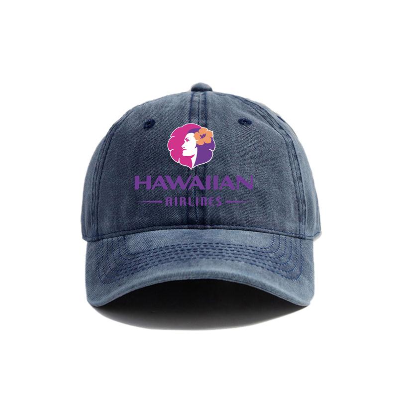 Hawaiian Airlines Baseball Caps Distressed Hats Cap Unisex Women Retro Outdoor Summer Adjustable Dad Hats