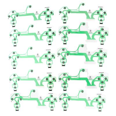 10 Pezzi Ricambio Tastiera Verde Pellicola Conduttiva Per Controller Sony Playstation 4 PS4