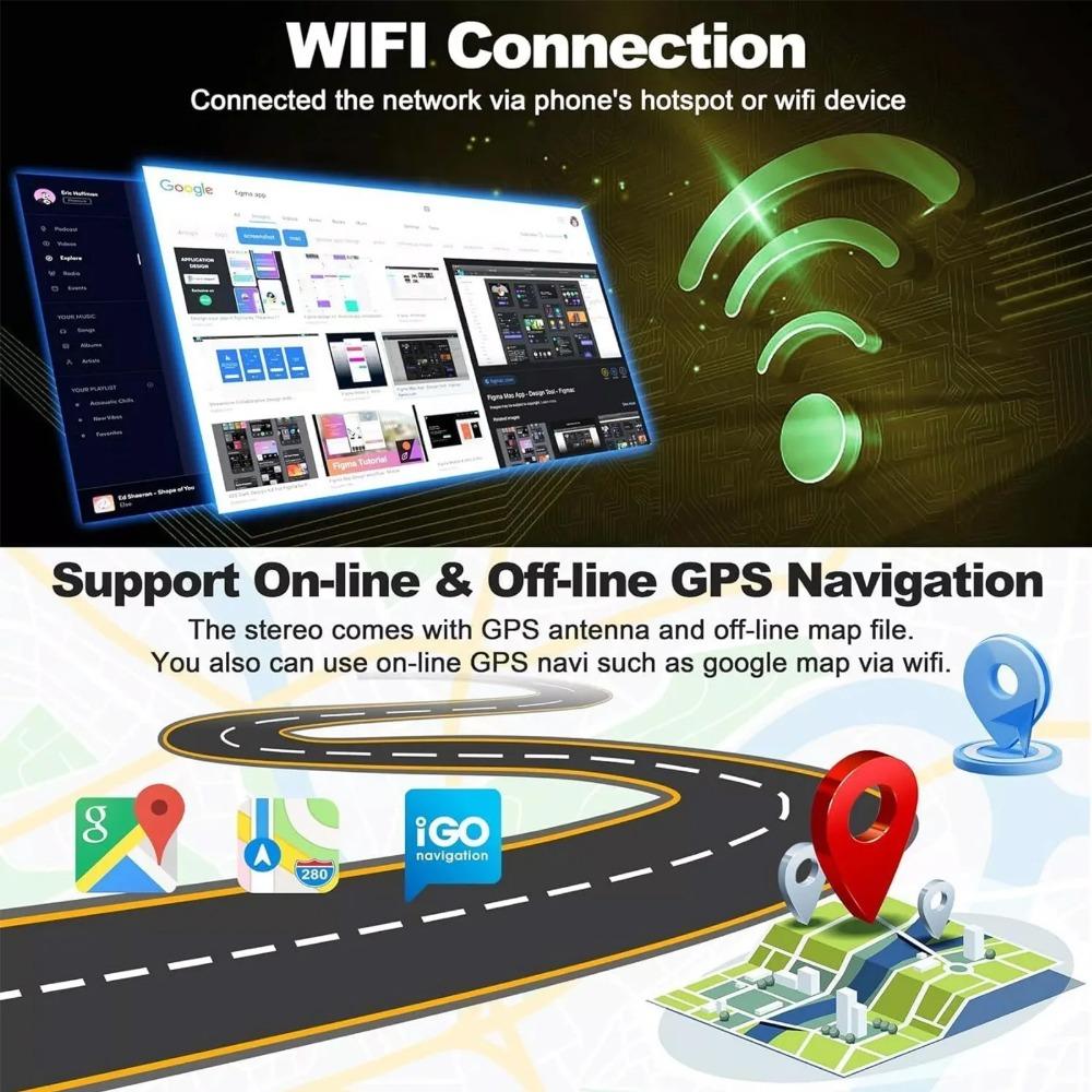 7-Zoll-geeignet für Toyota RAV4 Android Radio Multimedia Player WIFI Carplay SWC DVR GPS Rückfahrfunktion