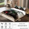 Tractor Pattern Grinding Three-Piece Quilt Cover Digital Printing Kit Quilt Cover Pillowcase Bedding