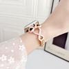 Compatible Strap for Huawei GT6, Xiaomi 9Pro, and Apple iWatch 9876SE: Drip Oil Bow Chain Style