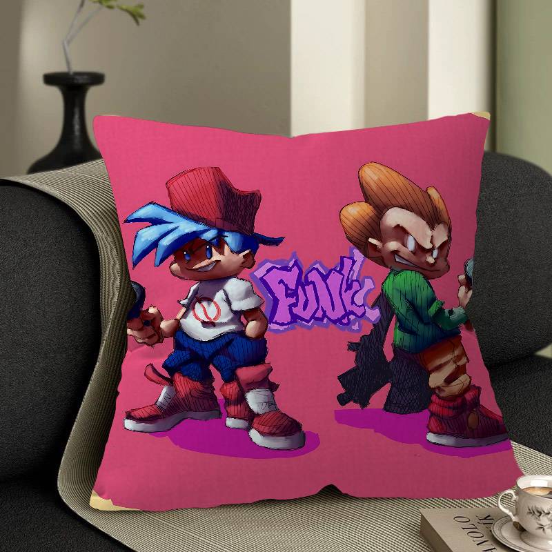 F-Friday Night Funkin Lucky Dragon Pillow Cover Sofa Cushion Cover Home Room Decoration Children Gift