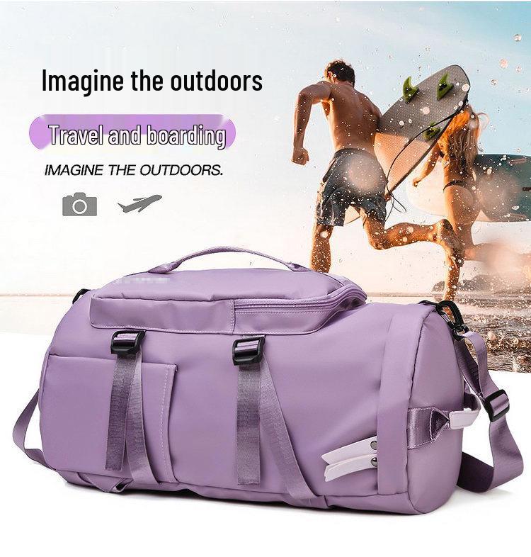 Large Capacity Travel Sports Backpack with Wet/Dry Separation and Shoe Compartment