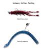 BKK Micro Lead Head Resin Tungsten Inchwacky Lure Hook for Soft Worm Bait - Black Pit Perch.