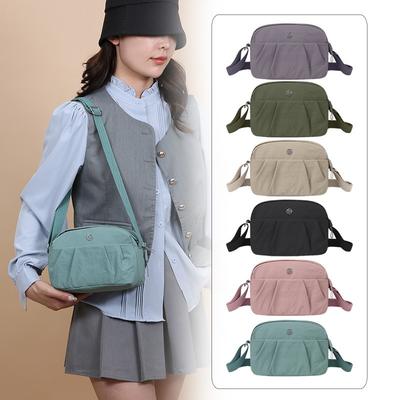 Wasserdichte Nylontuchtasche Umhängetasche Damen neue Mode Textur Schultertasche Pendler Freizeittasche