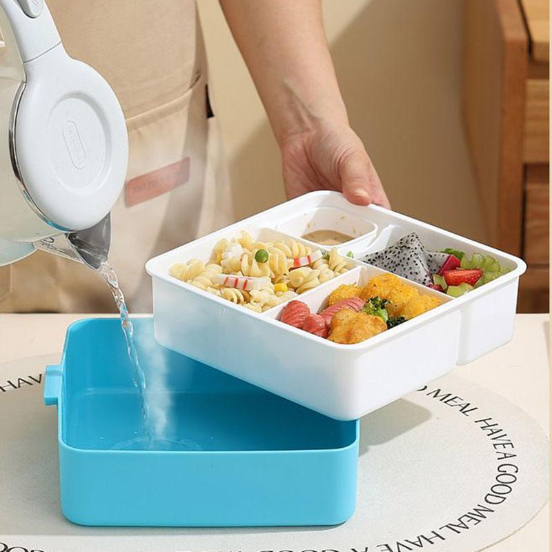 Bento Lunch Box For Kids Portable Microwavable Lunchbox Kids School Food Containers Cute Leakproof Children's Food Box Storage