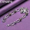 CHSHINE 925 Sterling Silver Key Lock Pendant Bracelet For Women Fashion Charm Jewelry