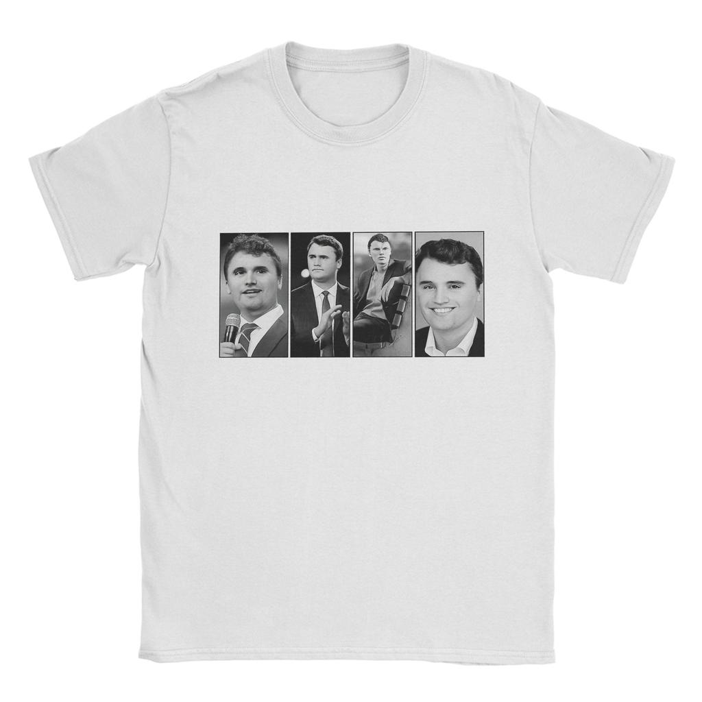 Justice For Charlie Kirk T Shirt for Men Cotton Fun T-Shirts Crewneck Tees Short Sleeve Clothes 4XL 5XL 6XL