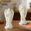 Vintage European Statue 3D Printed Angel Figurine Statue Desk Ornament with Flowing
