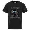 Men's High Quality T-shirt 100_ Cotton Funny Cool Cat Printed T-shirt Casual Men's Short Sleeve T-shirt for Men T-Shirt Male Top