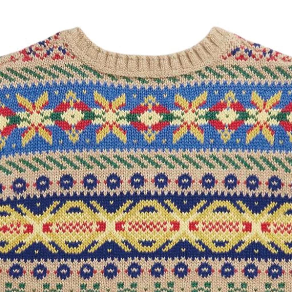 Polo Ralph Lauren Fair Isle Knit Sleeveless V-Neck Sweater Kids Sweater Multicolor 323935485-001