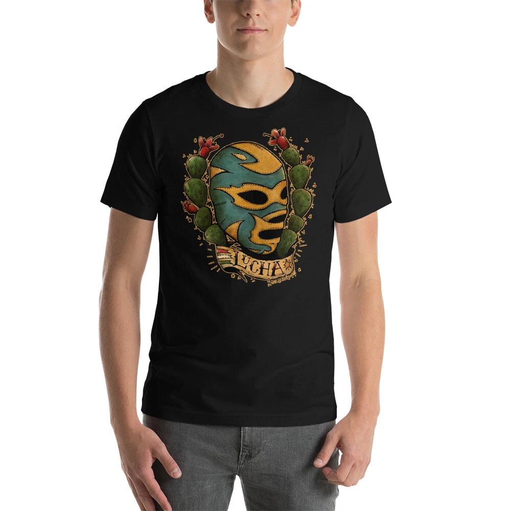 Lucha Libre Mexican Wrestling Mask Traditional Tattoo Shirt Latin Hispanic Inked M