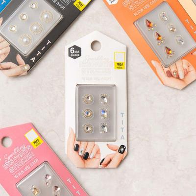 Big Parts Nail Stickers 6 Pieces