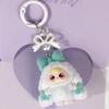Bow Flocked New Three-year-old Baby Cartoon Keychain DIY Jewelry Three-dimensional Doll Schoolbag Hanging