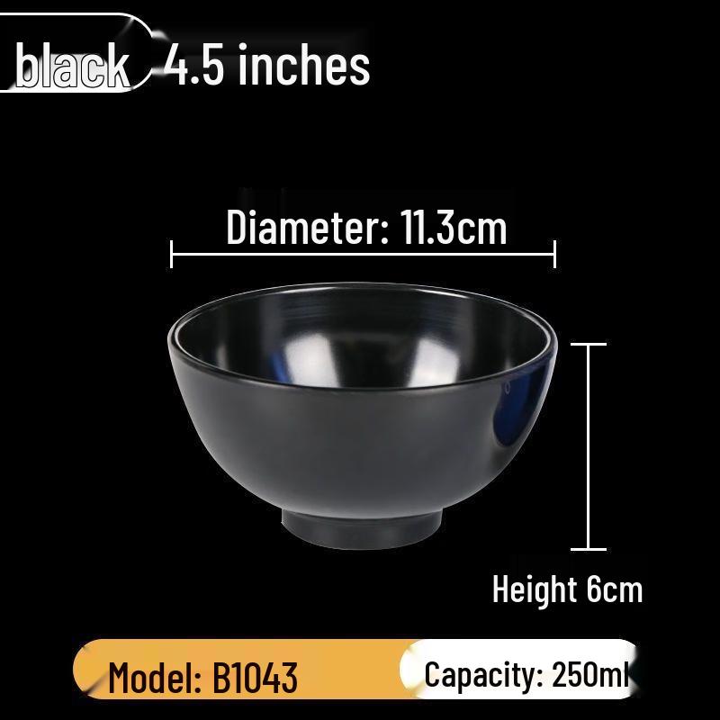 Jijun Melamine Round Soup & Dipping Bowls (Set of 10)