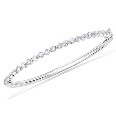 [P8000] - Silver Bracelet 'Sissi' Silver White (rhodium-plated) - 65 Mm 3 Mm