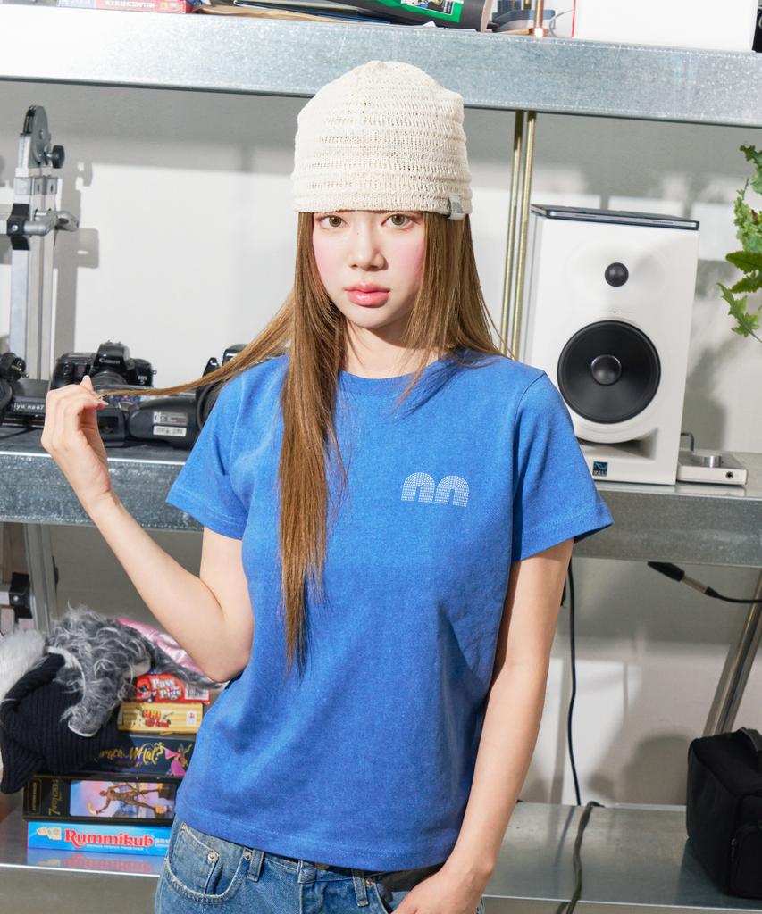 NOT NEW Nn Label Stripe Beanie Cream