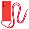For Samsung Galaxy A05s 4G TPU Phone Case Microfiber Lining Rubberized Cover with Lanyard