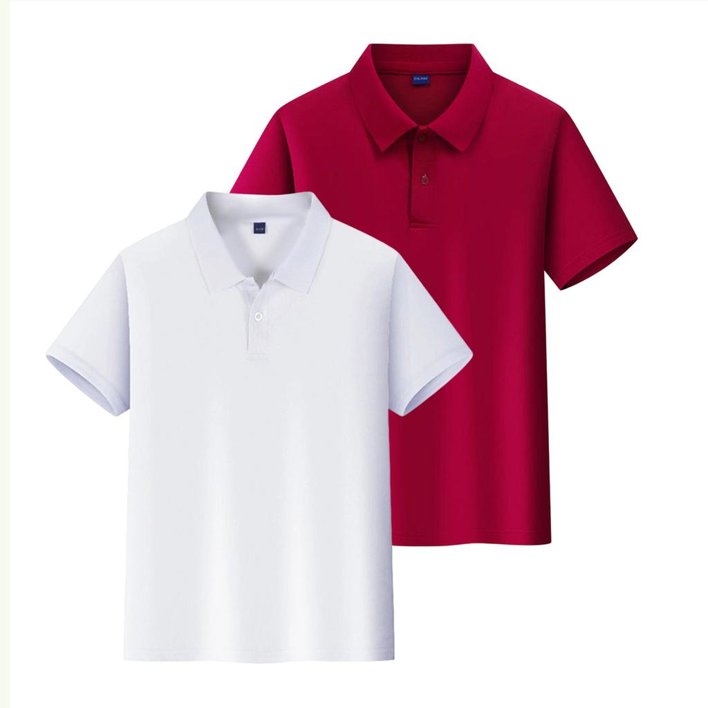 Kids Quick Dry Shirt with Collar, Short Sleeve Sports T-Shirt for Boys and Girls