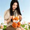 18cm Niedliche Plüschfuchs Begleiterpuppe Weiches Stofftier Kawaii Schlaftier Für Mädchenzimmer Dekoration Schreibtischdekoration Geschenk