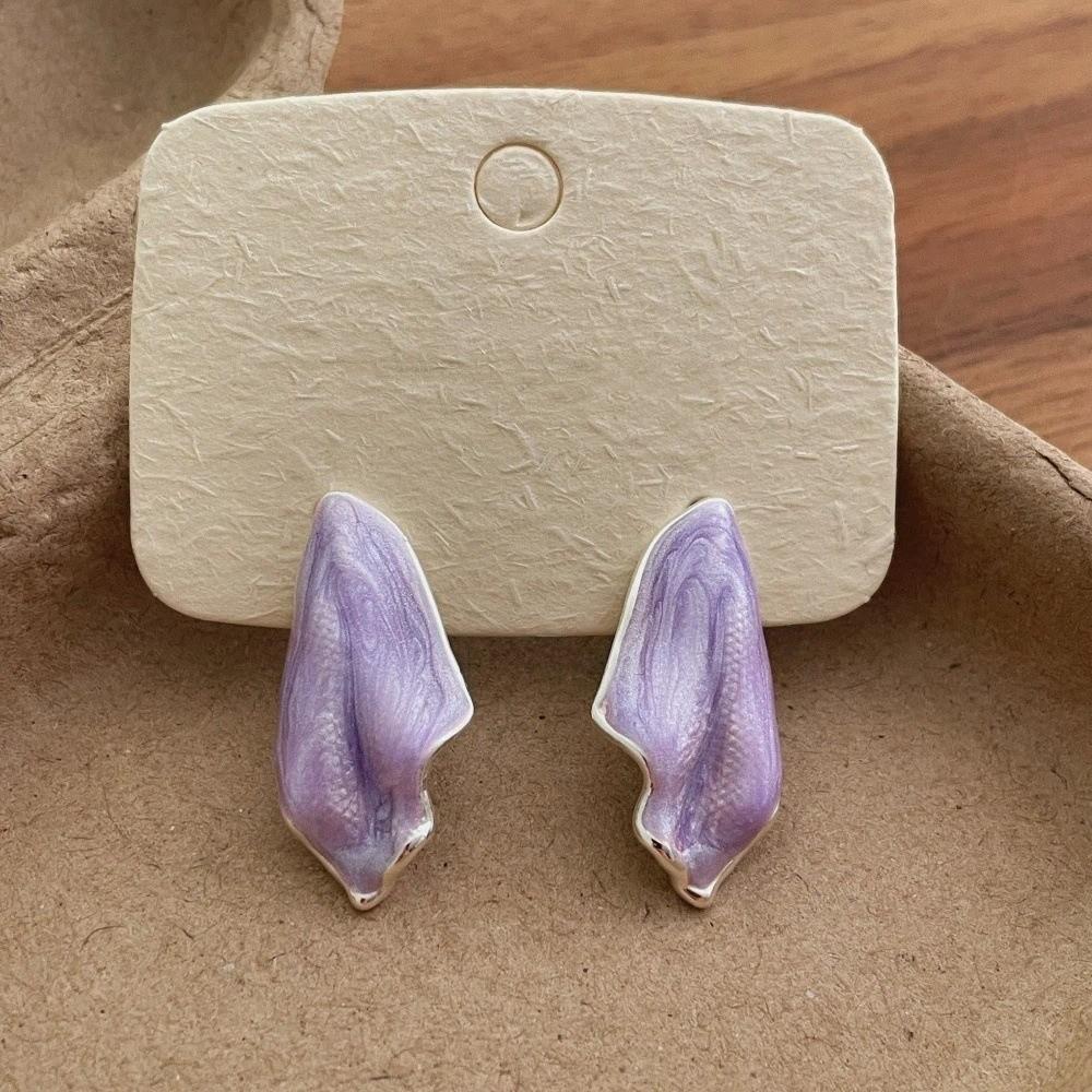 Trendy Style Irregular Stud Earrings Light Luxury French Minimalist Earrings  Women Jewelry