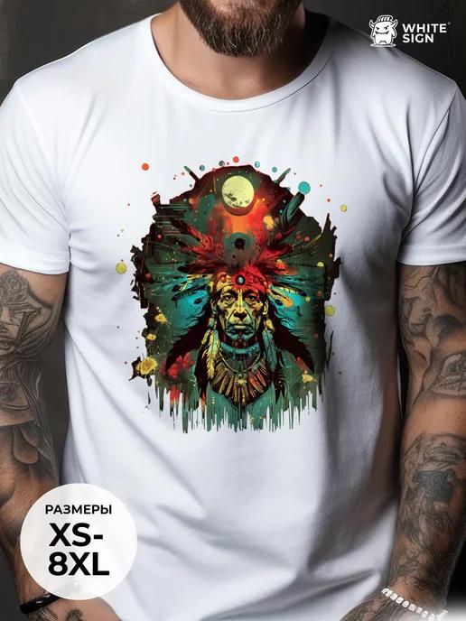 Oversized cotton T-shirt with  Star Shaman  print M