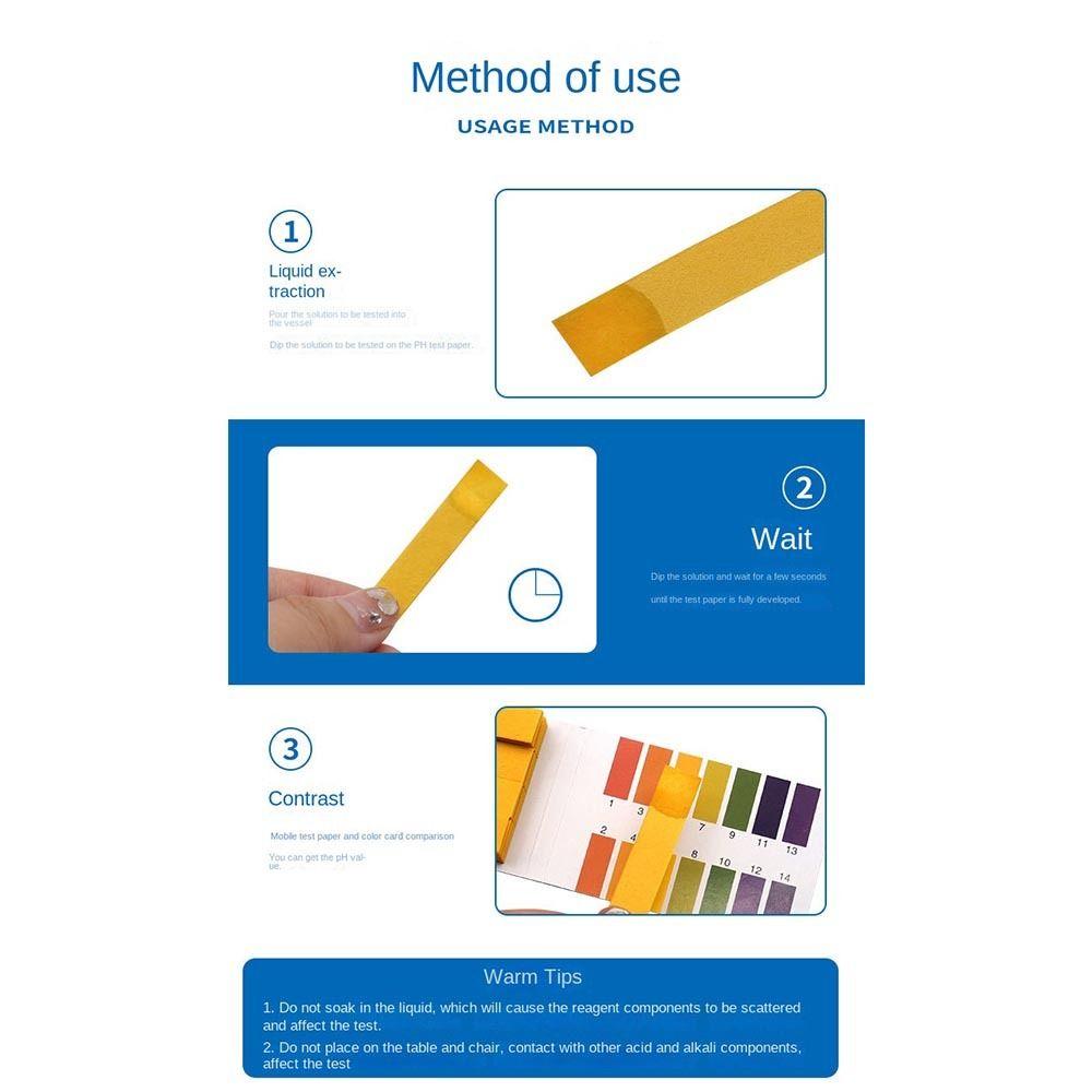 80 Strips/pcs Chlorine /PH /Bromine PH1-14 Litmus Paper  Water Testing