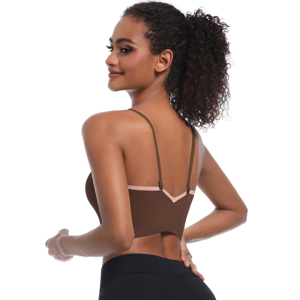 Beautiful Back Top One Cup Seamless Sports Bra Running Fitness Yoga Bra For Women