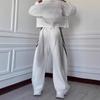 2025 Cross-border European and American Women's Clothing Amazon Sports Long-sleeved Hooded Zipper Casual Pants Commuter Fashion Suit