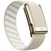 Suitable for Whoop 5.0 Wristband Strap, Nylon Woven Elastic Mg Sports Replacement Wristband with Bright Silver U-shaped Metal
