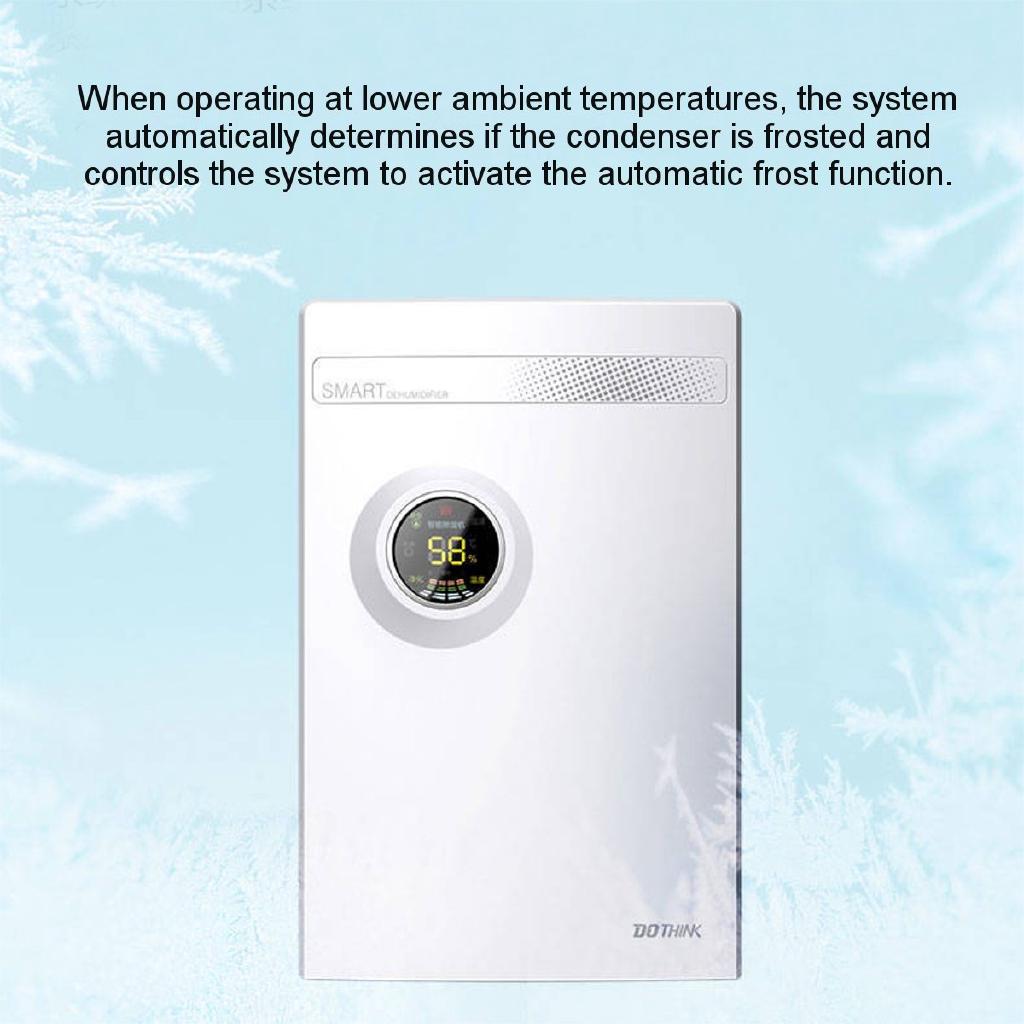 220V 2200ml Smart Dehumidifier LED Screen Air Conditioning Purification Dehumidifiers Air Dryer Machine Bedroom Basement Home