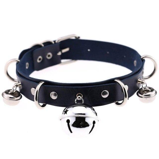 Pleather Cat Bell Collar Kitten Play Leather   Collars & Leashes