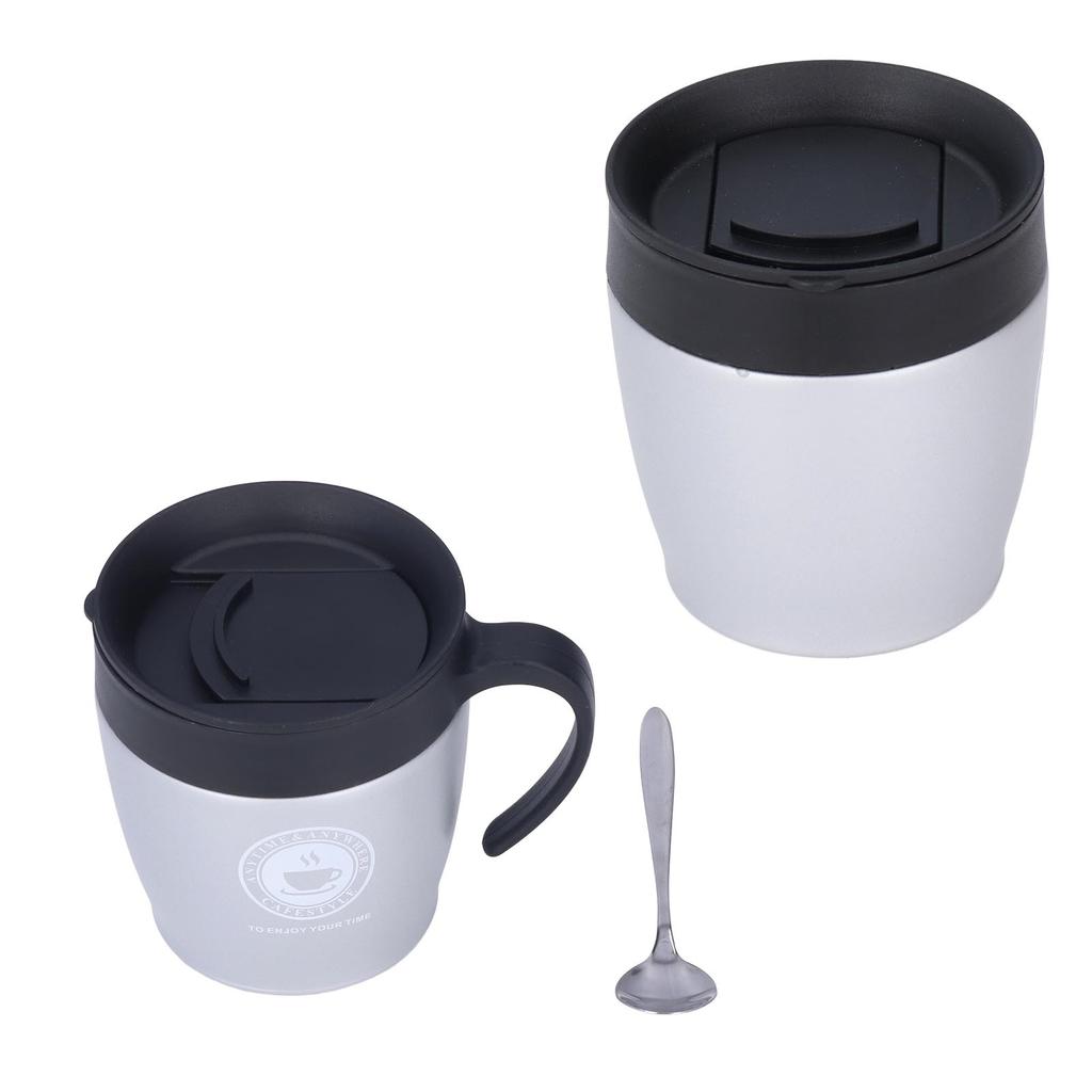 Coffee Cup 330ml Handle Portable Stainless Steel Thermal Insulation Effect Hot Water Cup  