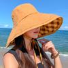 Elegance Fisherman Hat Double-sided Summer Wide Brim Sunhat Leisure Beach Bucket Hat  Travel