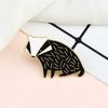 Cartoon Dieren Zwarte Das Broche Schattig Creatief Wild Dier Reversspeldjes Op Maat Gemaakt Denim Rugzak Emaille Badge Sieraden Cadeau voor Kind