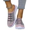 Fashion Lightweight Round Toe Slippers For Women Mules Flats Soft House Slippers Female Slides Four Season Black Casual Mesh Lazy Shoes