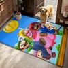 Mario Kart World Tour Theme Rug Allseason Carpet For Living Room Bedroom Office Home Decor Great Holiday Gift