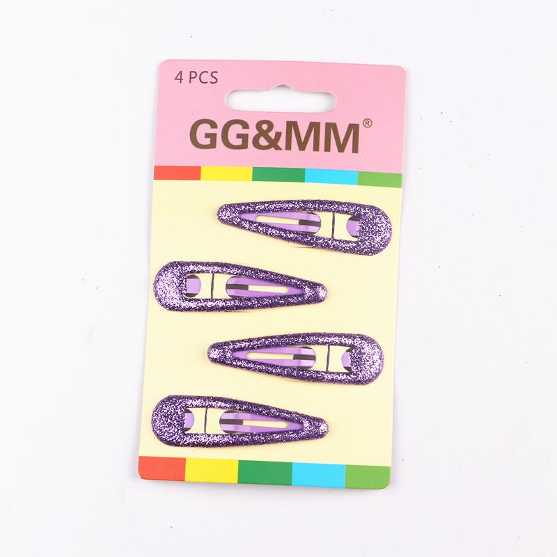 4Pcs/Set Korean Fashion Kids Accessories Glittering Solid Hairpins Girls Birthday Gift Princess Style Lovely Headwear Hair Clips