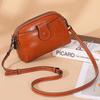 Oil Wax Cowhide Women's Bag 2025 New Single Shoulder Crossbody Bag Fashionable Elegant Genuine Leather Women's Bag Phone Bag