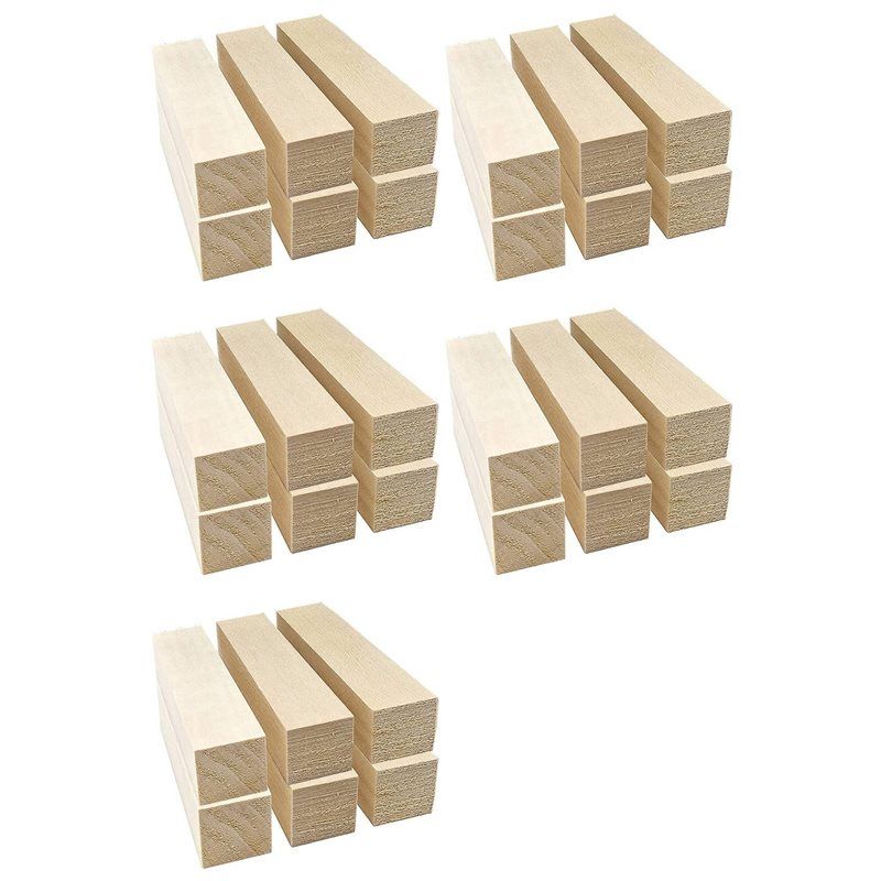 

30Pcs Basswood Carving Blocks For Wood Beginners Carving Hobby Kit DIY Carving Wood