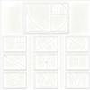 10PCS Golden Ratio Viewfinder Transparent Acrylic Artist Composition Tool for Drawing and Photography 10 Piece Set