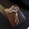 High-end Temperament Phoenix Female Exquisite Painted Oil Dripping Tassel High-end Brooch