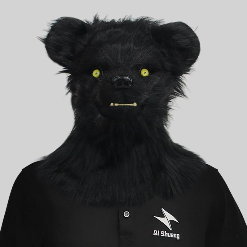 Funny Creative Mouth-opening Animal Head Mask For Costume Parties Halloween Celebrations