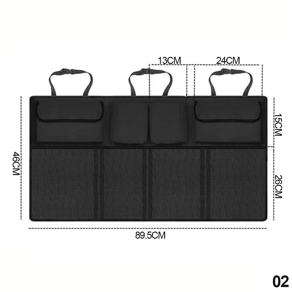 Universal Auto Trunk Organizer Einstellbare Sitz Lagerung Tasche Net Hohe Kapazität Multi-verwenden Oxford Automobil