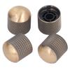 4Pcs Electric Guitar Knob Metal Volume Tone Control Dome Guitar Knob Replacement 6mm 0.24in